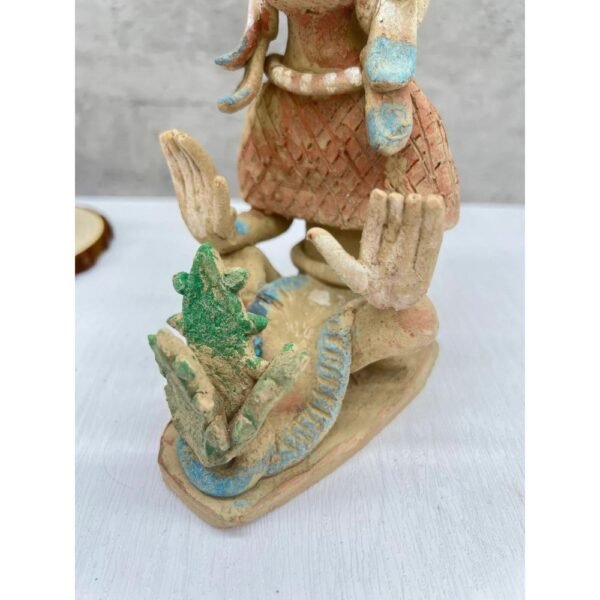 Quetzalcóatl Sowing Meyahual Maguey Plant Handcraft Mexican Culture Home Decor Prehispanic Vintage Rustic Clay Mateial Pulque God Beverage