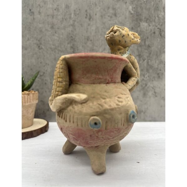 🗿 Vessels Offering Incense Burner - Handcrafted Ancestral Figurines, Mexican Culture Home Decor, Prehispanic Vintage Clay Material 🗿 - Image 6