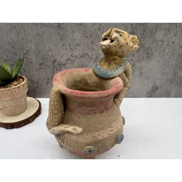 🗿 Vessels Offering Incense Burner - Handcrafted Ancestral Figurines, Mexican Culture Home Decor, Prehispanic Vintage Clay Material 🗿