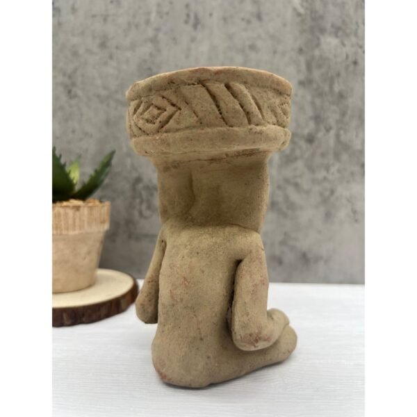 Huehueteotl Lord Of Fire Incense Burner Handcraft Mexican Culture Home Decor Prehispanic Vintage Rustic Clay Antique Ancrestral Figurine