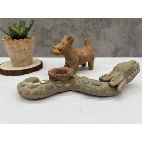 🗿 Quetzalcóatl And Xoloitzcuintle - Handcrafted Ancestral Figurines, Mexican Culture Home Decor, Prehispanic Vintage Rustic Clay Material 🗿 - Image 8