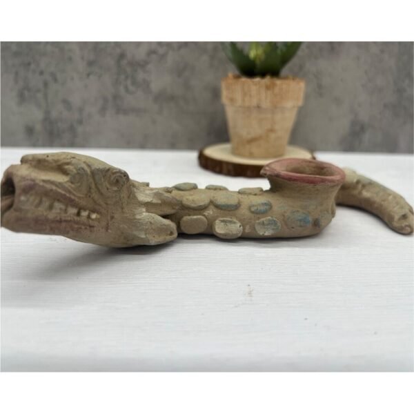 Quetzalcóatl And Xoloitzcuintle Handcraft Mexican Culture Home Decor Prehispanic Vintage Rustic Clay Material Antique Ancrestral Figurines