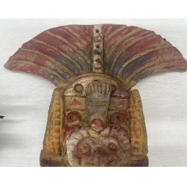 Zenteotl Mask, Lord Of The Cobs Handcraft Mexican Culture Home Decor Prehispanic