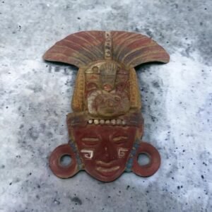 Zenteotl Mask, Lord Of The Cobs Handcraft Mexican Culture Home Decor Prehispanic