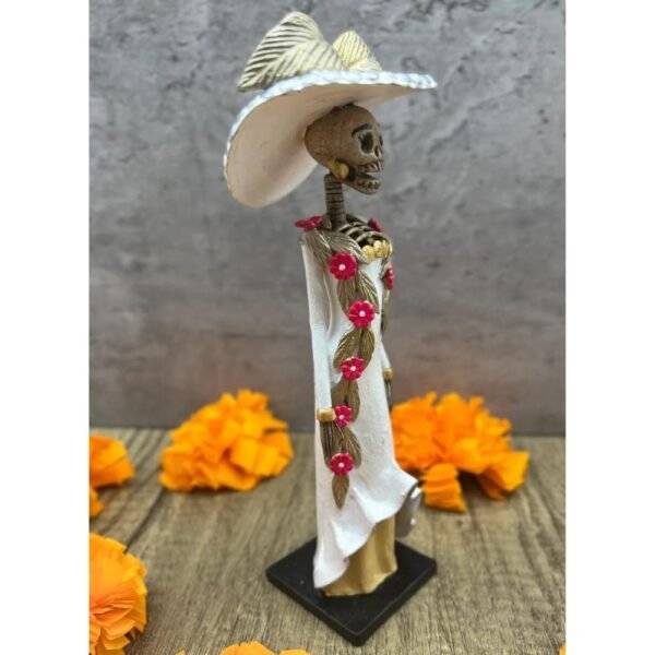 8” Catrina, Frida Kahlo Doll, Day of the dead, Human skeleton, Mexican decorations, Sugar skull