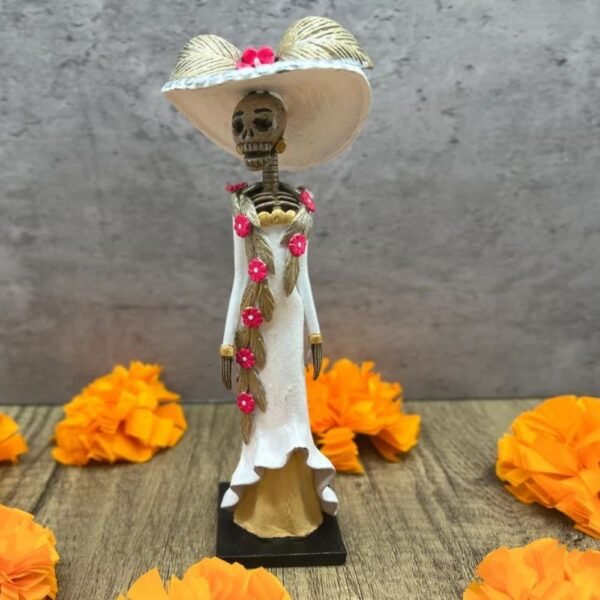 8” Catrina, Frida Kahlo Doll, Day of the dead, Human skeleton, Mexican decorations, Sugar skull