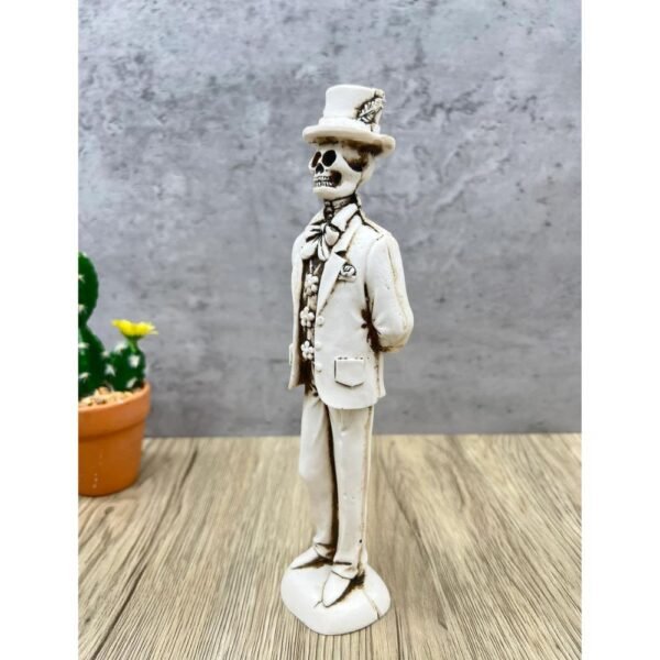 Catrin Skull, Dia De Los Muertos - Day Of The Dead, Human Skeleton, Mexican Catrina, Skull Sculpture, Catrina Skeleton Figurine Ofrenda