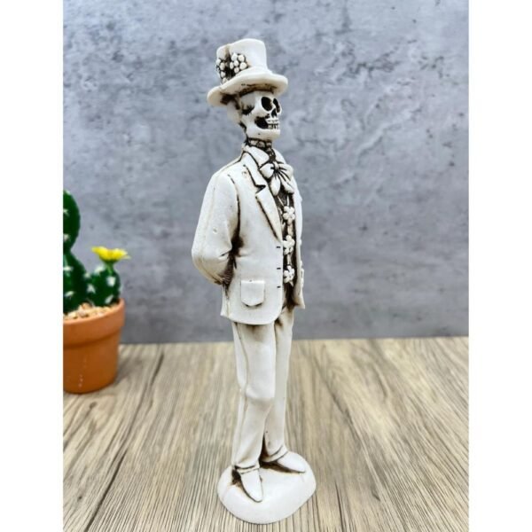 Catrin Skull, Dia De Los Muertos - Day Of The Dead, Human Skeleton, Mexican Catrina, Skull Sculpture, Catrina Skeleton Figurine Ofrenda