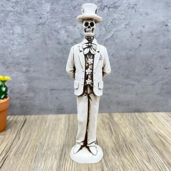 Catrin Skull, Dia De Los Muertos - Day Of The Dead, Human Skeleton, Mexican Catrina, Skull Sculpture, Catrina Skeleton Figurine Ofrenda