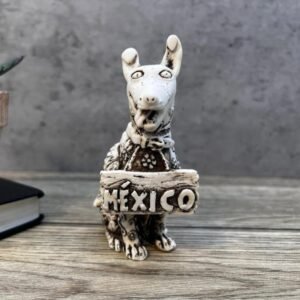 Mini Dog Pet Mexican decoration, Mexican dog, Xoloitzcuintle, Viva Mexico, Mexican statue, Mexico sculpture, Ofrenda decor