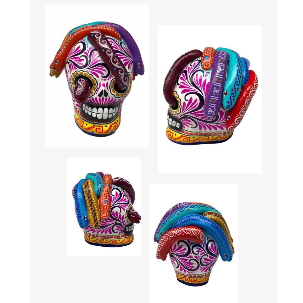 Catrina Day Of The Dead Ornaments Skull As Mexican Decoration Human Skull Sculpture 2.16 High 