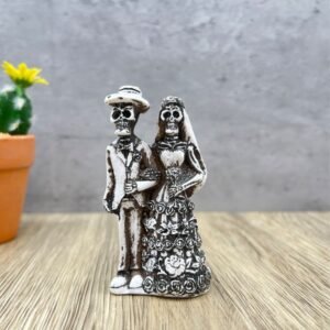 Couple Catrina, Dia De Los Muertos - Day Of The Dead, Human Skeleton, Mexican Catrina, Skull Sculpture, Catrina Skeleton Figurine Ofrenda