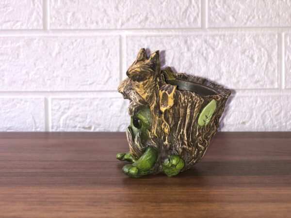 Log Planter Sculpture for Flowers, Cactus and Succulent Plants, Indoor or Outdoor Home Decor,  Modern Flower Pot, Animal  Planter, 3 X 2 - Image 5