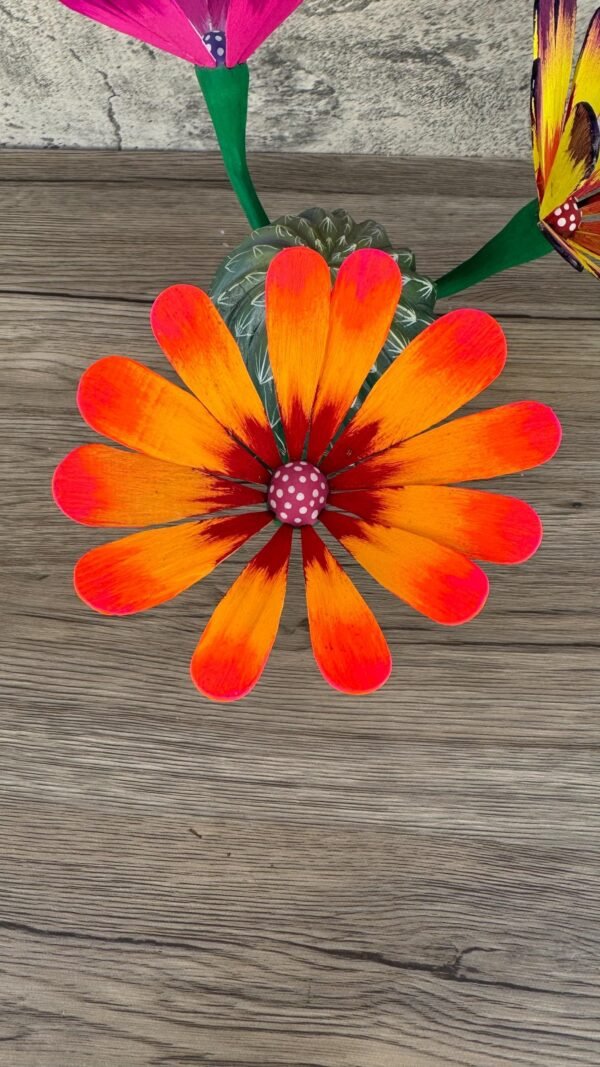 Hummingbird Statue Cactus Biznaga Alebrije Sculpture, Wooden Mexican Decoration Figure, Made Of Wood And Carved By Hand ASK FOR CUSTOMIZE - Image 4