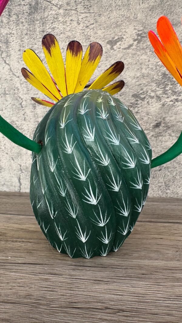 Hummingbird Statue Cactus Biznaga Alebrije Sculpture, Wooden Mexican Decoration Figure, Made Of Wood And Carved By Hand ASK FOR CUSTOMIZE - Image 6