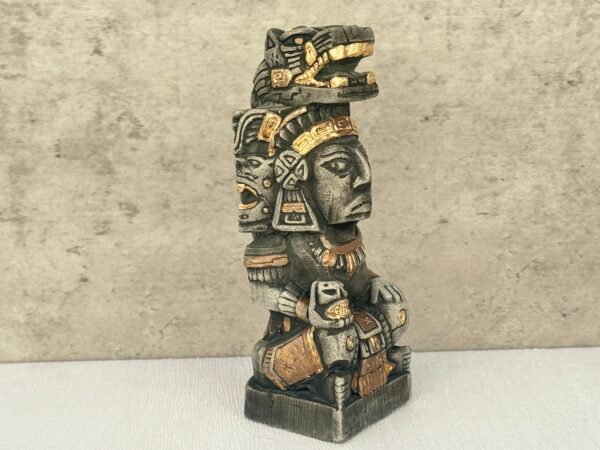 Mexican folk art, Mayan art, Mayan decor, Prehispanic, Mexican sculpture, Mayan warrior - Image 3