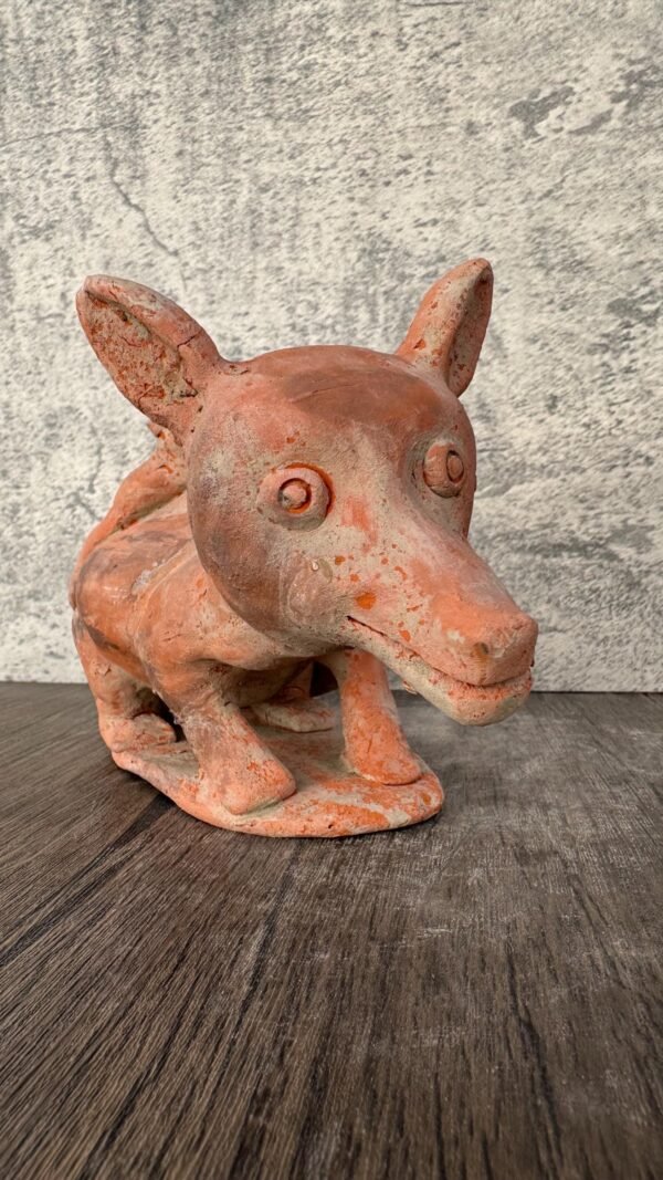 Xoloizcuintle Xolo Ancient Mexico History , Prehispanic Mythology Vintage Rustic Clay Mateial Folk Art Home Decor - Image 3