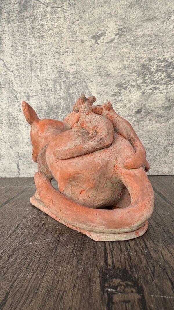 Xoloizcuintle Xolo Ancient Mexico History , Prehispanic Mythology Vintage Rustic Clay Mateial Folk Art Home Decor - Image 4