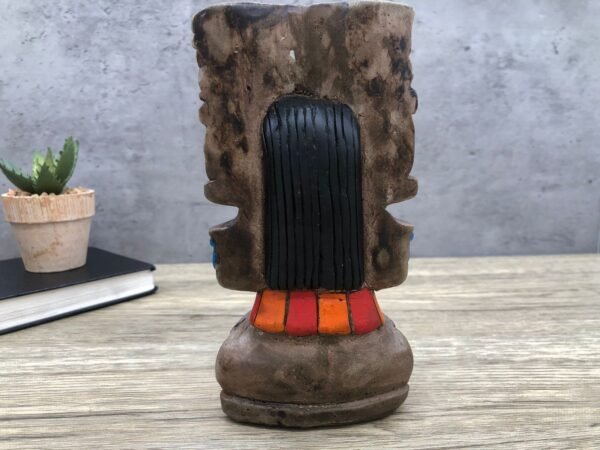 Mexican folk art, Mayan art, Mayan decor, Prehispanic, Mexican sculpture, Mayan warrior - Image 6