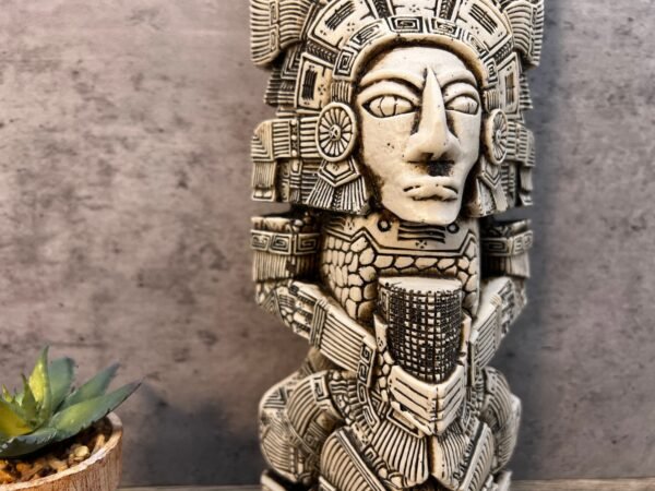 Mexican decoration, Mayan art, Prehispanic, Maya decor, Large Mexican statue - Image 4
