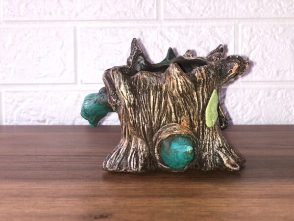 Log Planter Sculpture for Flowers, Cactus and Succulent Plants, Indoor or Outdoor Home Decor,  Modern Flower Pot, Animal  Planter - Image 3
