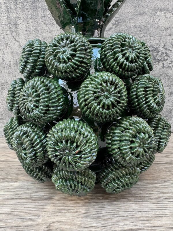 Mexican pottery, Pineapple decor, Mexican decoration, Pineapple sculpture, Glazed clay pineapple, Pottery from Michoacan - Image 3