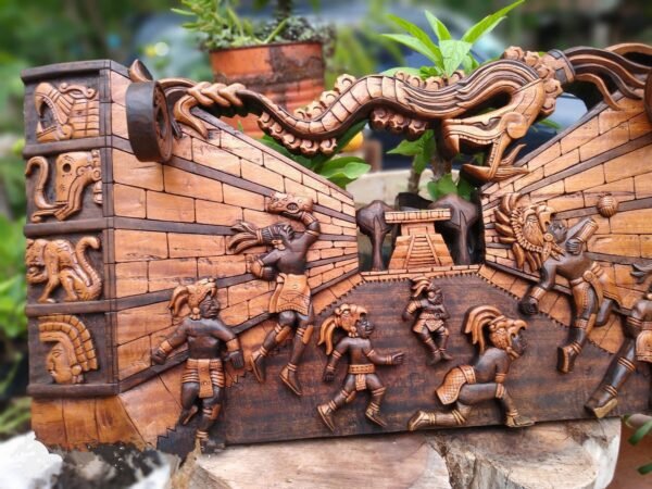 Prehispanic Mayan wall decor, Mexican painting, Quetzalcoatl, Prehispanic, Wood carving, Handcrafted ASK FOR CUSTOMIZE - Image 7