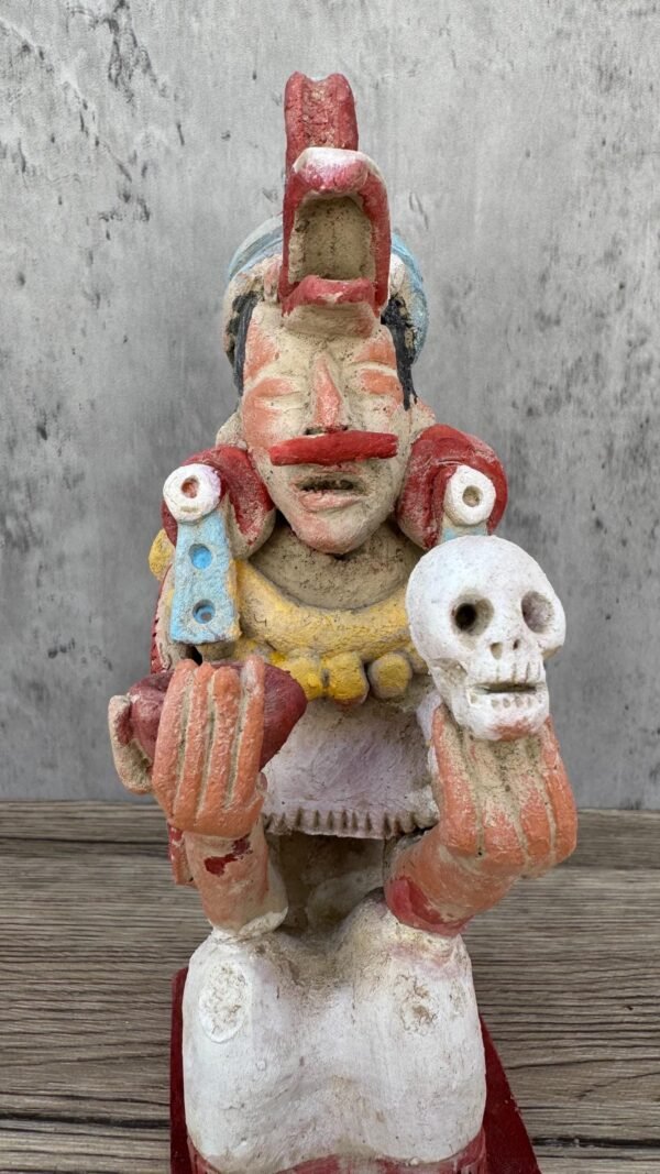Priest of Death Sculpture Home Decor Prehispanic Vintage Rustic Clay  Antique Ancrestral Figurines Interior Exterior - Image 6