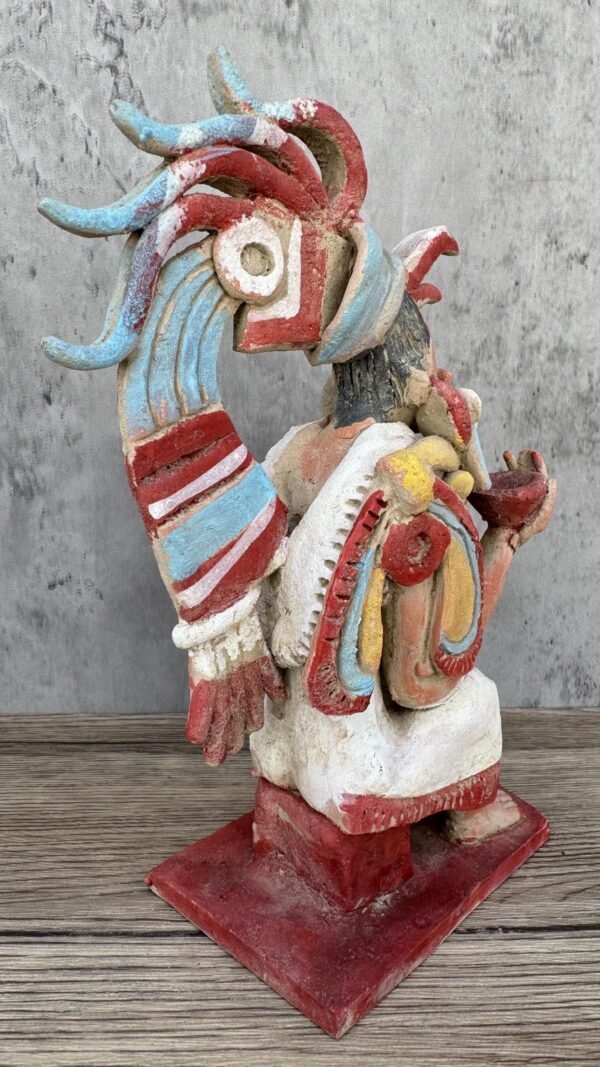 Priest of Death Sculpture Home Decor Prehispanic Vintage Rustic Clay  Antique Ancrestral Figurines Interior Exterior - Image 8