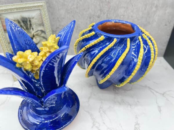 Mexican pottery, Pineapple decor, Mexican decoration, Pineapple sculpture, Glazed clay pineapple, Pottery from Michoacan - Image 6