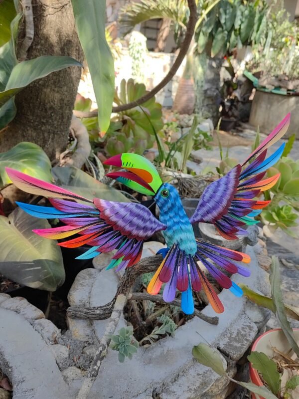 Toucan Bird Statue Mexican Art Alebrije Sculpture, Wooden Parrot  Decoration Figure, Made Of Wood And Carved By Hand ASK FOR CUSTOMIZE - Image 4