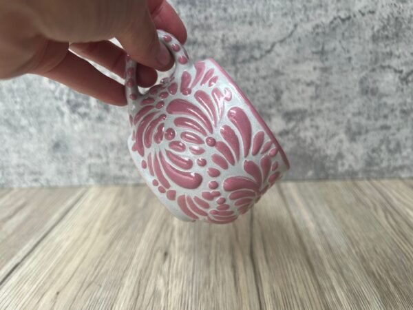 Cappuccino Cup, Mexican Coffee Mug, Puebla Talavera Pottery, Ceramic Thermos, Handmade Lead-Free, Custom Available - Image 3