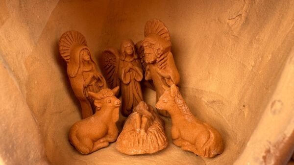 Nacimiento Filigrana Clay Mini Chimney, Candle Holder Day Of Birth Artistic  Oaxaca Artisans Handmade, Home Decor Folk Art,  Pastillaje Art - Image 4