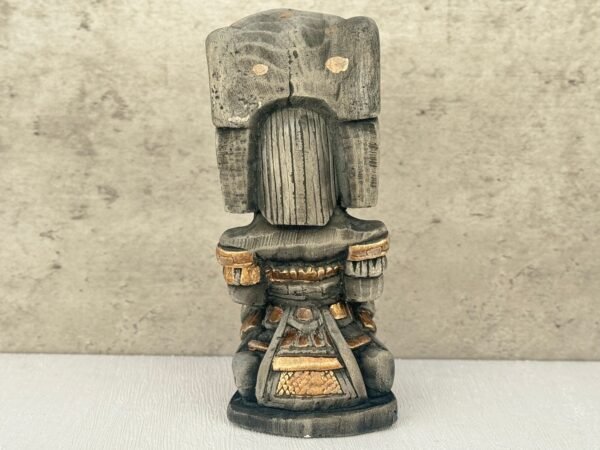 Mexican folk art, Mayan art, Mayan decor, Prehispanic, Mexican sculpture, Mayan warrior - Image 4