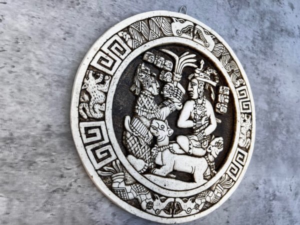 Mexican decoration, Mexican folk art, Prehispanic, Mayan wall decor, Mayan art, Mexican painting, Quetzalcoatl - Image 4