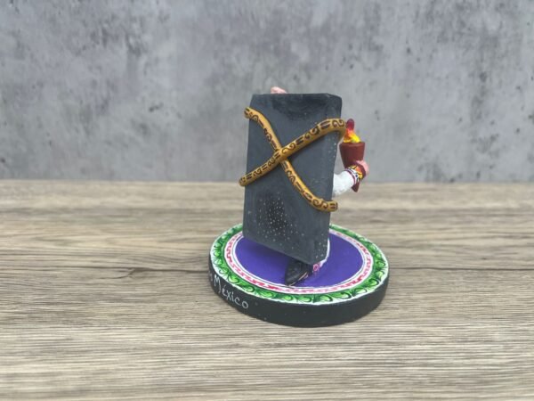 Pipila Handcrafted Polychrome Vibrantly Painted, Authentic Mexican Folk Art, Home Decor, Hand-Molded and Painted, Artisan Craft - Image 3