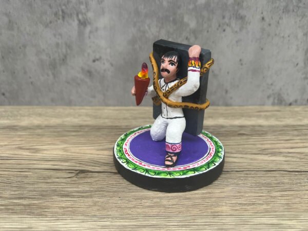 Pipila Handcrafted Polychrome Vibrantly Painted, Authentic Mexican Folk Art, Home Decor, Hand-Molded and Painted, Artisan Craft - Image 4
