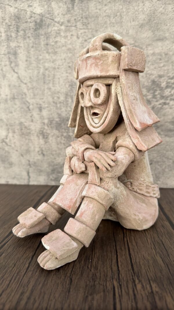 Chac Mool Mayan Lord Of Storms Handcraft Mexican Culture Home Decor Prehispanic Vintage Rustic Clay Material Antique Ancrestral Figurines - Image 3