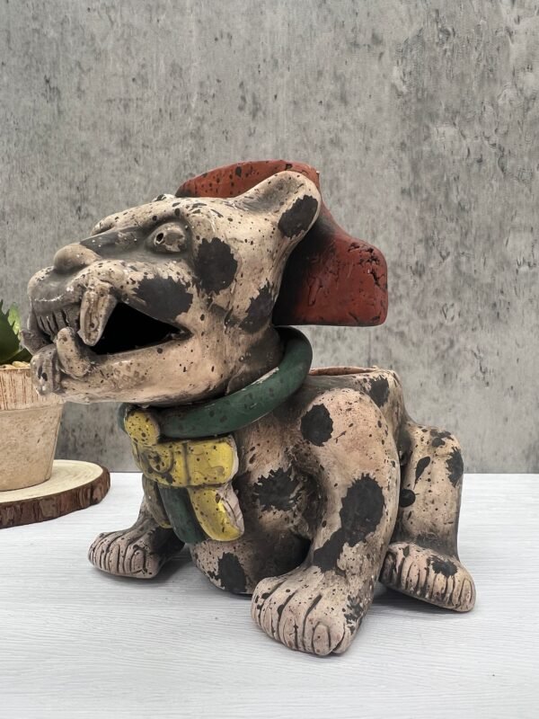 Jaguar Urn Zapotec Incense Burner Handcraft Mexican Culture Home Decor Prehispanic Vintage Rustic Clay Material Antique Ancrestral Figurines - Image 4