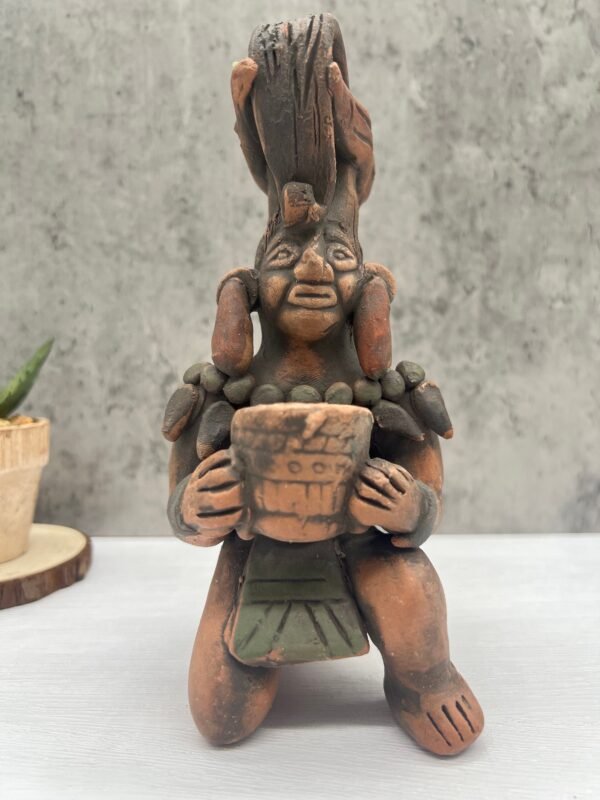 Guardian Of The Seed Handcraft Mexican Culture Home Decor Prehispanic Vintage Rustic Clay Material Antique Ancrestral Figurines - Image 4