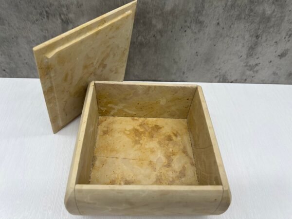 Large jewelry box, Cosmetic box, Marble jewelry box, Stone jewelry box, Jewelry storage tray, Vanity tray bathroom - Image 5