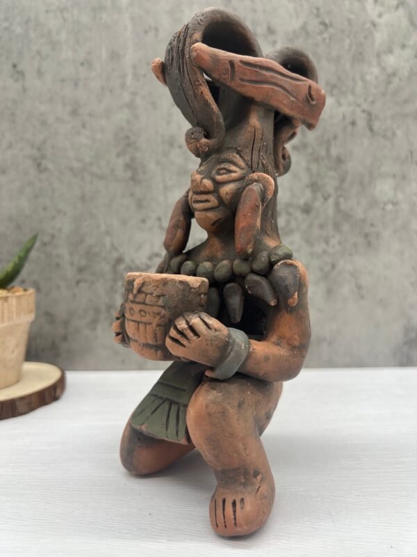 Guardian Of The Seed Handcraft Mexican Culture Home Decor Prehispanic Vintage Rustic Clay Material Antique Ancrestral Figurines - Image 5