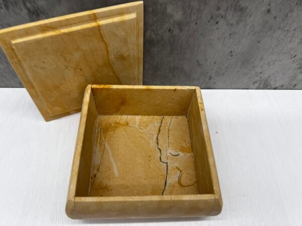 Large jewelry box, Cosmetic box, Marble jewelry box, Stone jewelry box, Jewelry storage tray, Vanity tray bathroom - Image 4