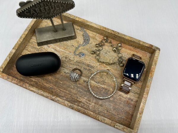 Marble dinning table, Marble tray, Wine serving tray, Vanity tray bathroom, Large serving tray, Marble jewelry tray, luxury marble tray - Image 3