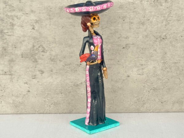 8” Catrina, Frida Kahlo Doll, Day of the dead, Human skeleton, Mexican decorations, Sugar skull - Image 3