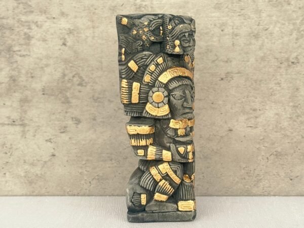 Mexican folk art, Mayan art, Mayan decor, Prehispanic, Mexican sculpture, Mayan warrior - Image 3