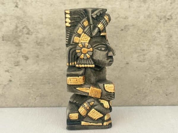 Mexican folk art, Mayan art, Mayan decor, Prehispanic, Mexican sculpture, Mayan warrior - Image 3