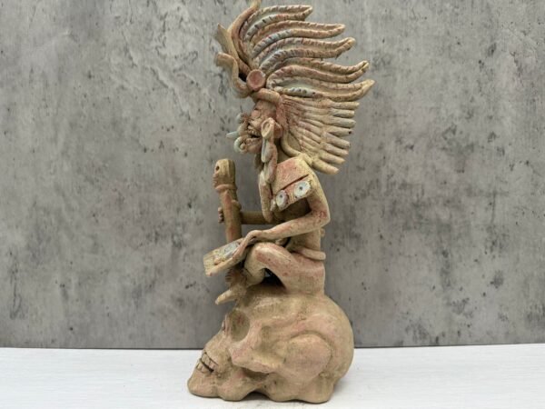 Nahuales de Tezcatl  Handcraft Mexican Culture Home Decor Prehispanic Vintage Rustic Clay Material Antique Ancrestral Figurines - Image 3