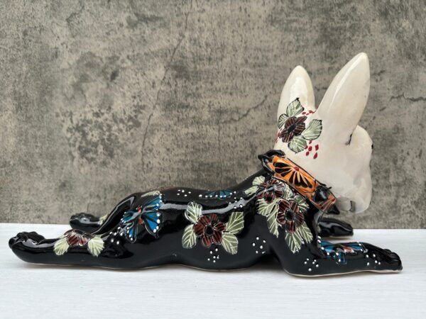 Talavera Bull Terrier, Ceramic dog, Talavera pottery, Mexican pottery, Bull Terrier statue, Dog sculpture - Image 4