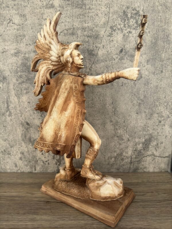 Aztec Warrior In Battle Mexican decoration, Aztec art, Prehispanic, Aztec decor, Mexican statue - Image 5